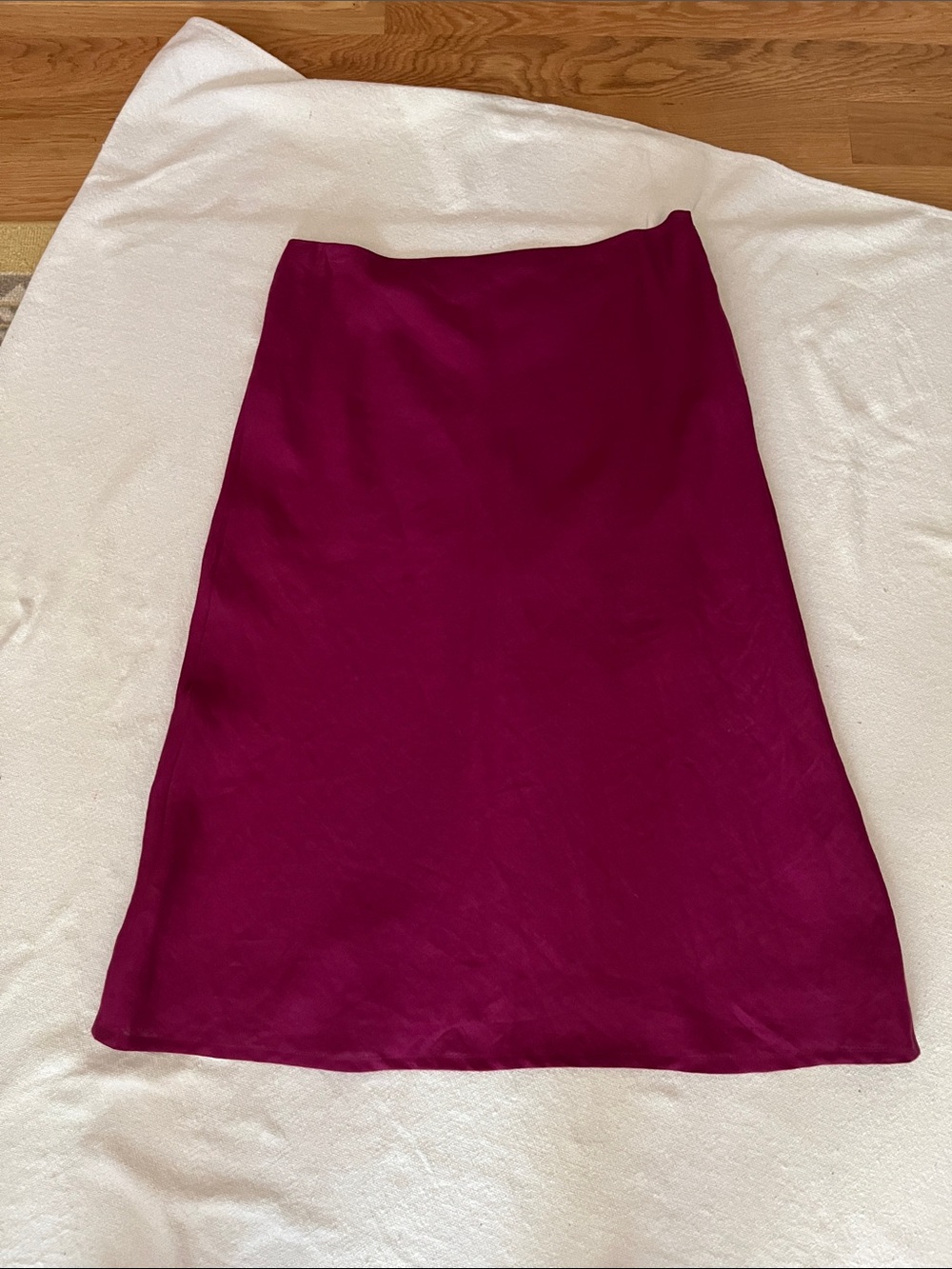 Brooks Brothers Deep Magenta A-Line Midi Skirt - Picture 2 of 9